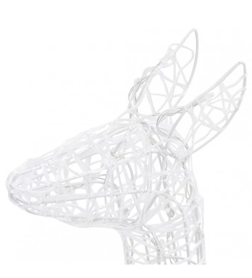 vidaXL Acrylic Reindeer Family Christmas Decoration 160 LED Blue