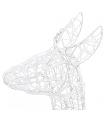 vidaXL Acrylic Reindeer Family Christmas Decoration 160 LED Colorful