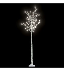 vidaXL Christmas Tree 200 LEDs 6 ft Cold White Willow Indoor Outdoor