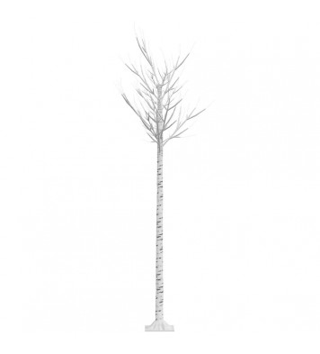 vidaXL Christmas Tree 220 LEDs 7 ft Cold White Willow Indoor Outdoor