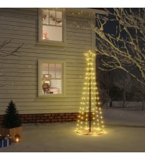 vidaXL Christmas Cone Tree Warm White 108 LEDs 2x6 ft