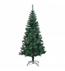 vidaXL Artificial Christmas Tree with Iridescent Tips Green 8 ft PVC