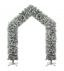 vidaXL Christmas Tree Arch with Flocked Snow 106.3"