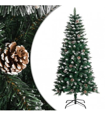 vidaXL Artificial Christmas Tree with Stand Green 47.2" PVC