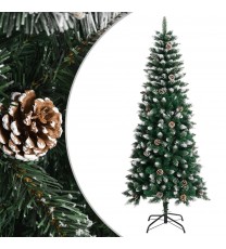 vidaXL Artificial Christmas Tree with Stand Green 70.9" PVC