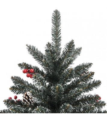 vidaXL Artificial Christmas Tree with Stand Green 82.7" PVC