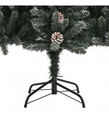 vidaXL Artificial Christmas Tree with Stand Green 82.7" PVC