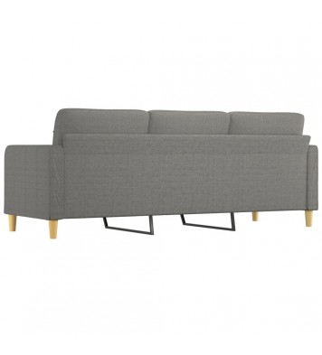 vidaXL 3-Seater Sofa Dark Gray 82.7" Fabric