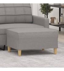 vidaXL Footstool Light Gray 27.6"x21.7"x16.1" Fabric