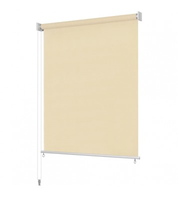 vidaXL Outdoor Roller Blind 47.2"x90.6" Cream