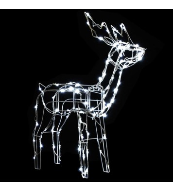 vidaXL 3 Piece Christmas Light Display Reindeers 229 LEDs