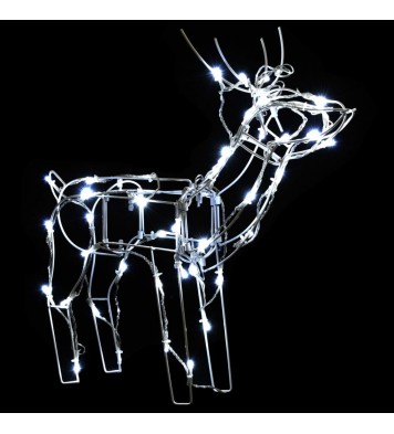 vidaXL 3 Piece Christmas Light Display Reindeers 229 LEDs