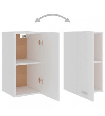 vidaXL Hanging Cabinet White 11.6"x12.2"x23.6" Engineered Wood