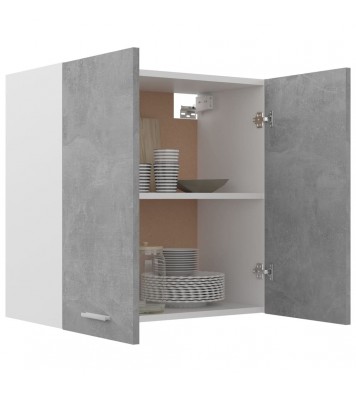 vidaXL Hanging Cabinet Concrete Gray 23.6"x12.2"x23.6" Engineered Wood