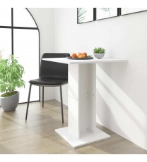 vidaXL Bistro Table White 23.6"x23.6"x29.5" Engineered Wood