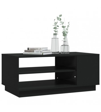 vidaXL Coffee Table Black 40.2"x21.7"x16.9" Engineered Wood