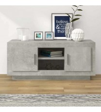 vidaXL TV Stand Concrete Gray 40.2"x13.8"x17.7" Engineered Wood