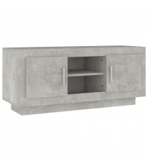 vidaXL TV Stand Concrete Gray 40.2"x13.8"x17.7" Engineered Wood