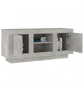 vidaXL TV Stand Concrete Gray 40.2"x13.8"x17.7" Engineered Wood