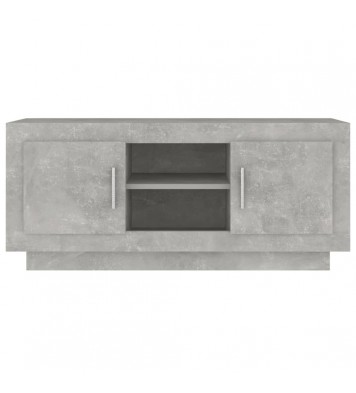 vidaXL TV Stand Concrete Gray 40.2"x13.8"x17.7" Engineered Wood