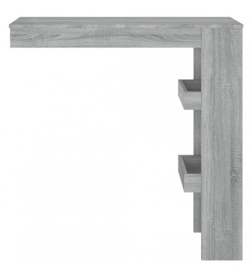 vidaXL Wall Bar Table Gray Sonoma 40.2"x17.7"x40.7" Engineered Wood