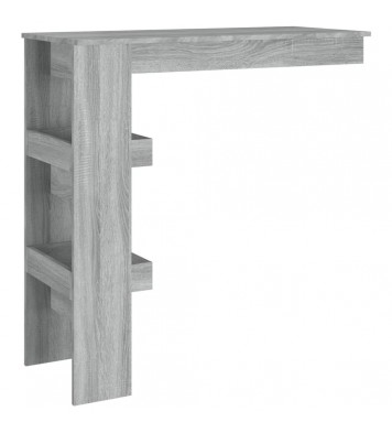 vidaXL Wall Bar Table Gray Sonoma 40.2"x17.7"x40.7" Engineered Wood