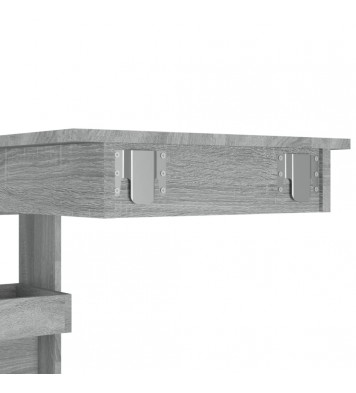 vidaXL Wall Bar Table Gray Sonoma 40.2"x17.7"x40.7" Engineered Wood