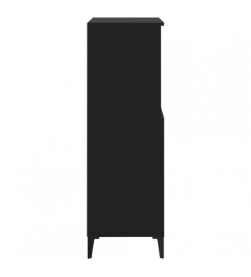 vidaXL Highboard Black 23.6"x14.2"x43.3" Engineered Wood