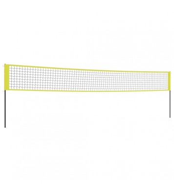 vidaXL Volleyball Net Yellow and Black 324"x96.1" PE Fabric