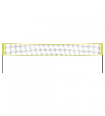 vidaXL Volleyball Net Yellow and Black 324"x96.1" PE Fabric