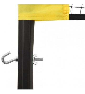 vidaXL Volleyball Net Yellow and Black 324"x96.1" PE Fabric