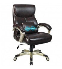 Adjustable Executive Office Recliner Chair with High Back and Lumbar Support-Black