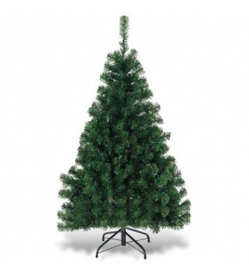 4.5 Feet PVC Pre-lit Artificial Hinged Christmas Tree