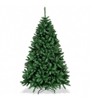 6 Feet Hinged Artificial Christmas Tree with Solid Metal Stand