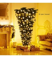 7 Feet Unlit Upside Down Artificial Christmas Tree