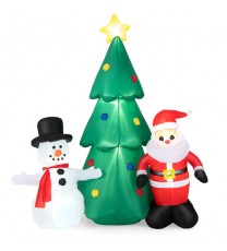 6 Feet Christmas Inflatables Giant Santa Claus Combo Decoration