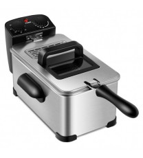 3.2 Quart Electric Stainless Steel Deep Fryer with Timer