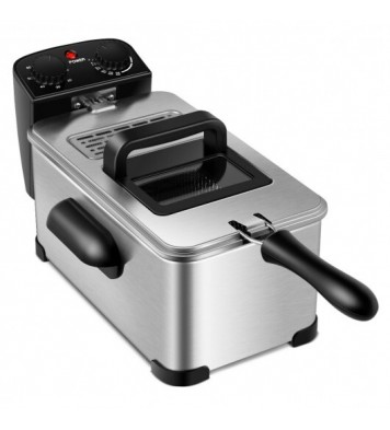 3.2 Quart Electric Stainless Steel Deep Fryer with Timer