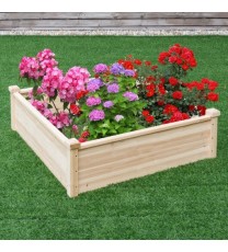 Wooden Square Garden Vegetable Flower Bed