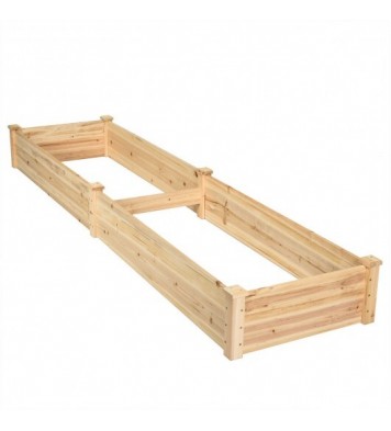 Wooden Vegetable Raised Garden Bed for Backyard Patio Balcony