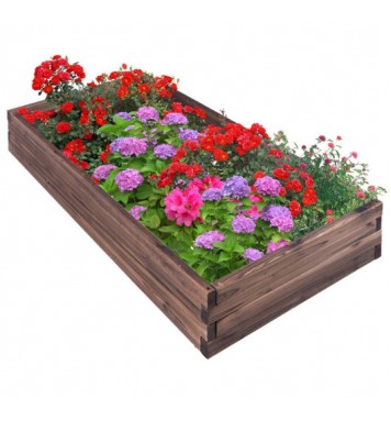 Elevated Wooden Garden Planter Box Bed Kit