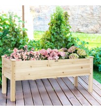 Raised Garden Bed Elevated Planter Box Wood for Vegetable Flower Herb