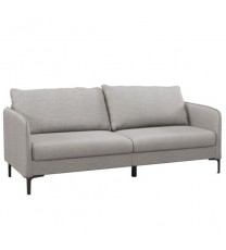 Modern 76 Inch Loveseat Sofa Couch for Apartment Dorm with Metal Legs-Gray