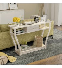 Modern Sofa Accent Table with Drawer