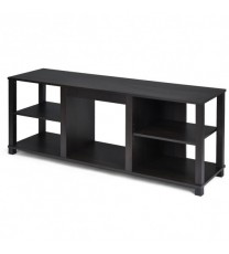 2-Tier TV Storage Cabinet Console with Adjustable Shelves