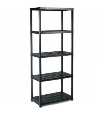 5-Tier Storage Shelving Freestanding Heavy Duty Rack in Small Space or Room Corner