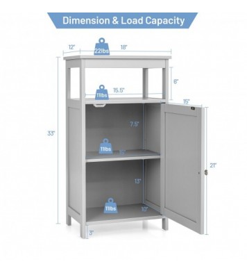 Floor Cabinet Multifunction Storage Rack Organizer Stand