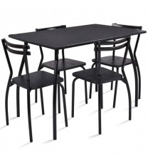 5 Pieces Dining Table Set with 4 Chairs