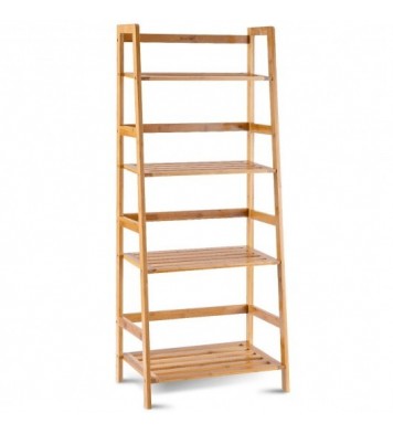 47.5 Inch 4-Tier Multifunctional Bamboo Bookcase Storage Stand Rack