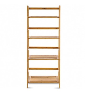 47.5 Inch 4-Tier Multifunctional Bamboo Bookcase Storage Stand Rack